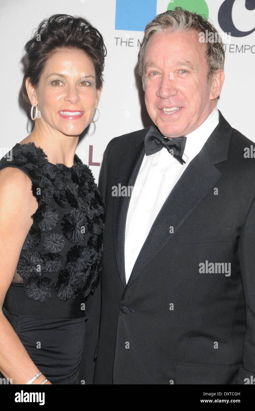 Los Angeles, CA, USA. 29th Mar, 2014. Mar 29, 2014 - Los Angeles, CA, United States - Actor TIM ALLEN and wife at the 35th Anniversary Gala of the Museum of Contemporay Art. 'MOCA' Los Angeles. Credit:  Paul Fenton/ZUMAPRESS.com/Alamy Live News Stock Photo