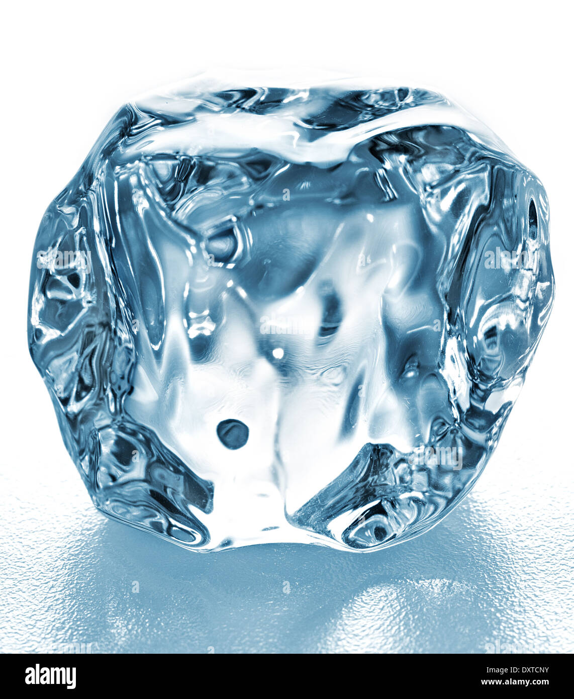ice cube close up on white background Stock Photo - Alamy