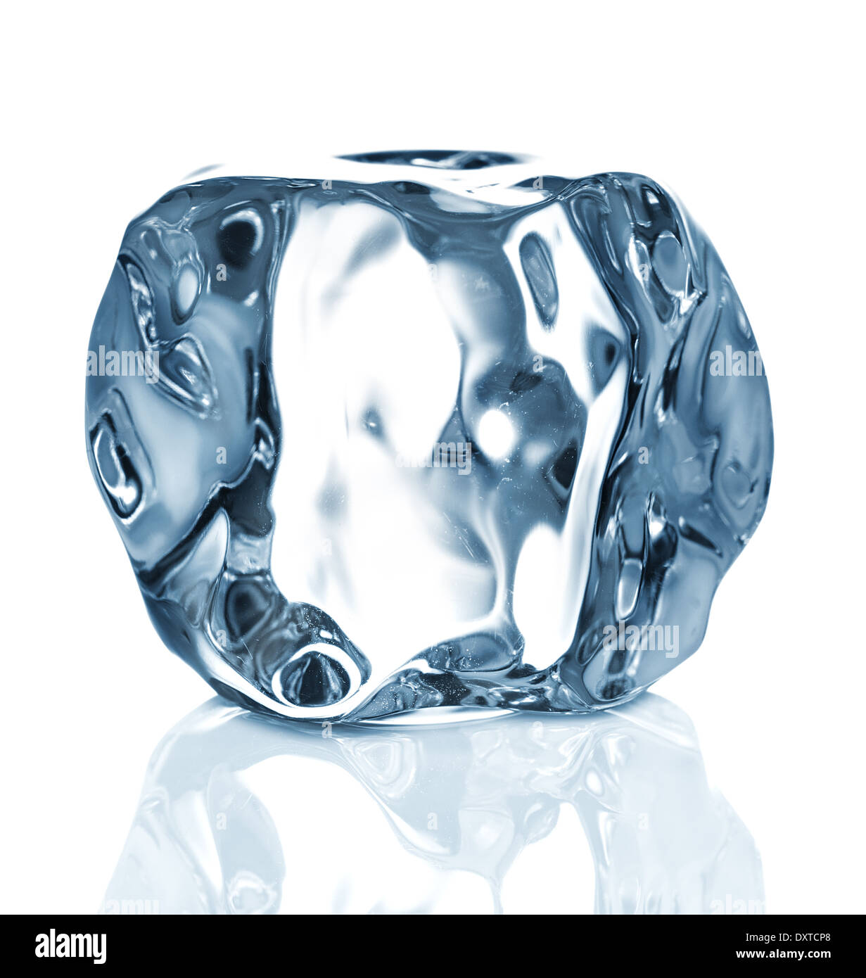 ice cube close up on white background Stock Photo - Alamy