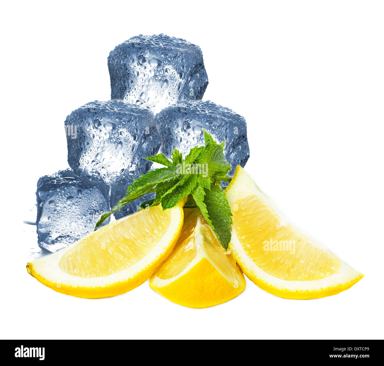 ice cube close up on white background Stock Photo - Alamy