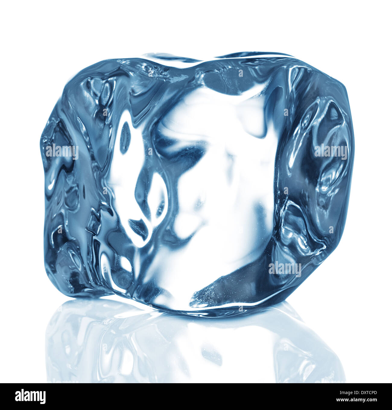 ice cube close up on white background Stock Photo - Alamy