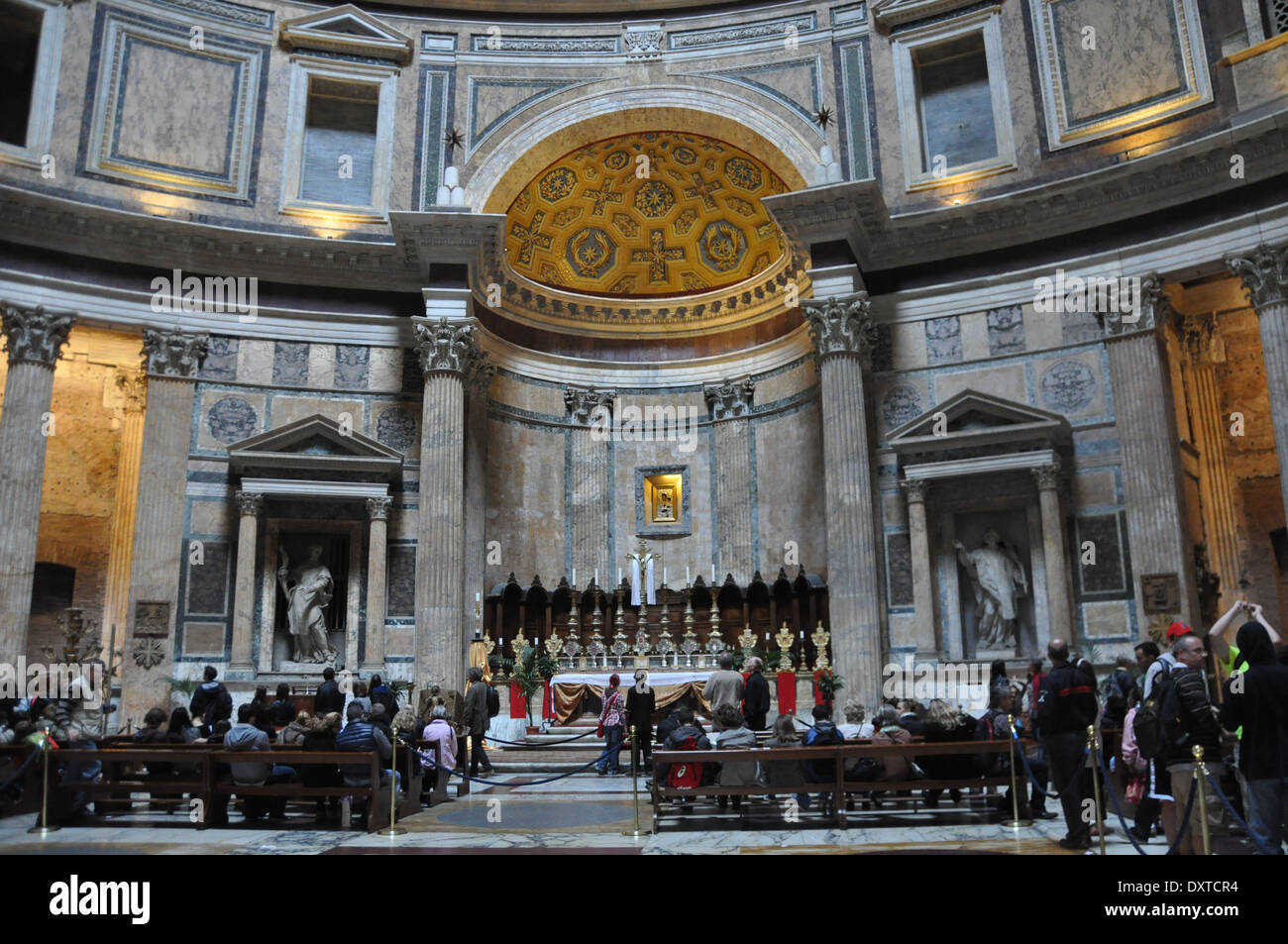 Mass at the Pantheon, Rome Stock Photo