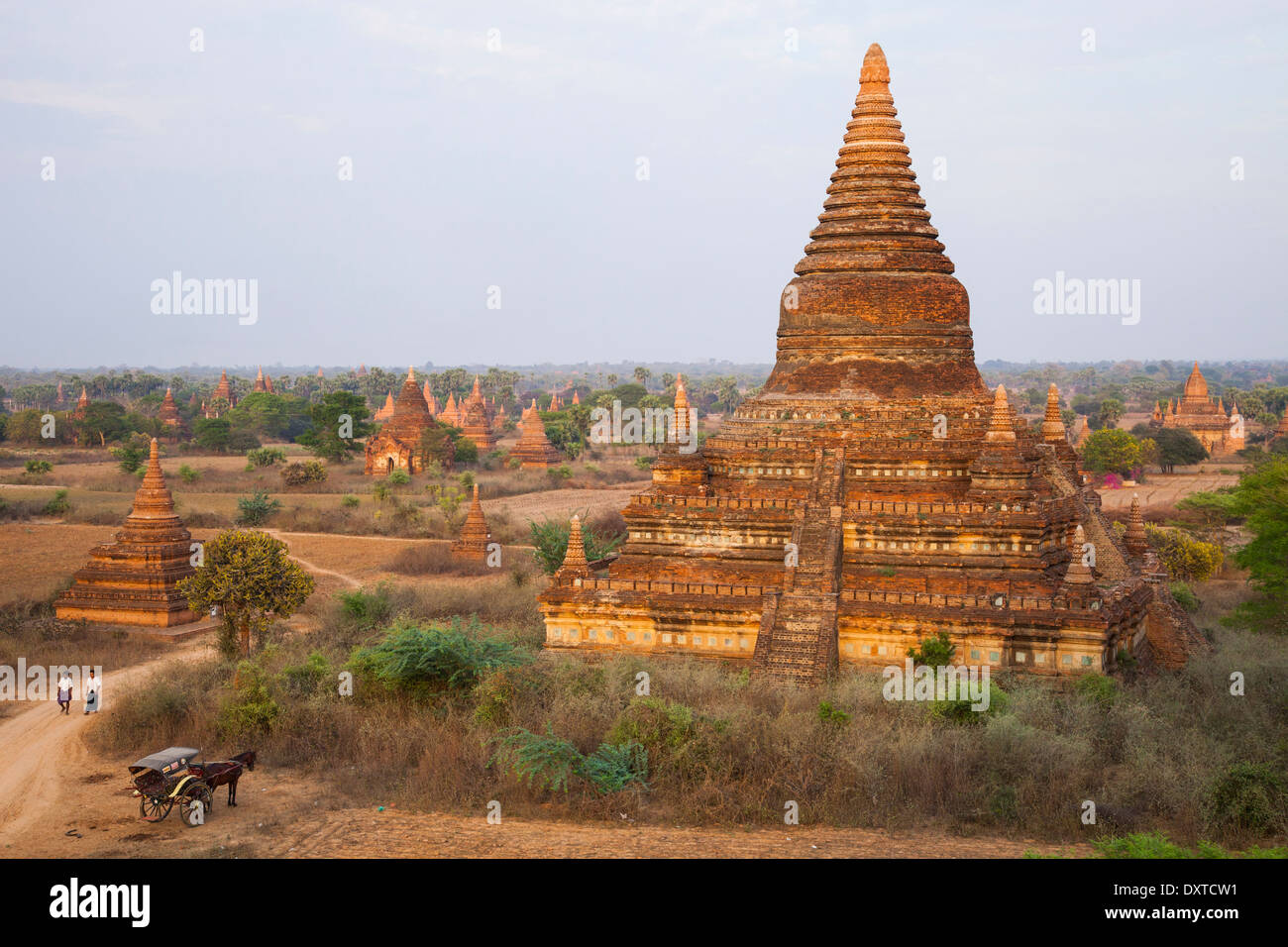 Buddhist temples in Bagan, Myanmar Stock Photo