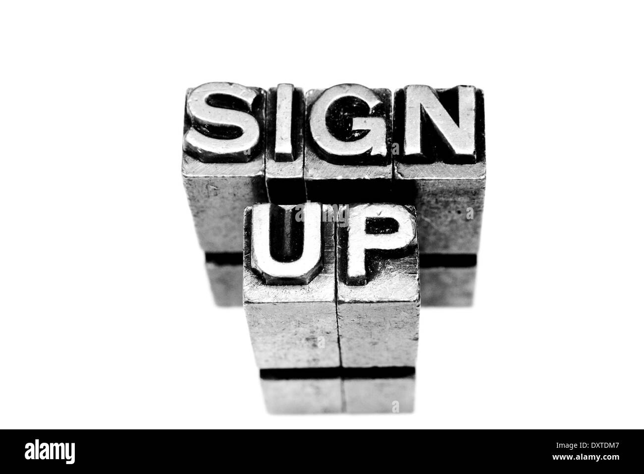 Sign up Stock Photo