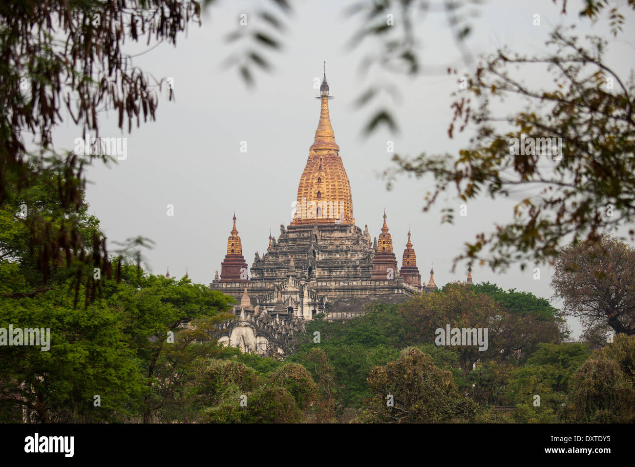 Ananda Pahto Buddhist Temple in Bagan Myanmar Stock Photo