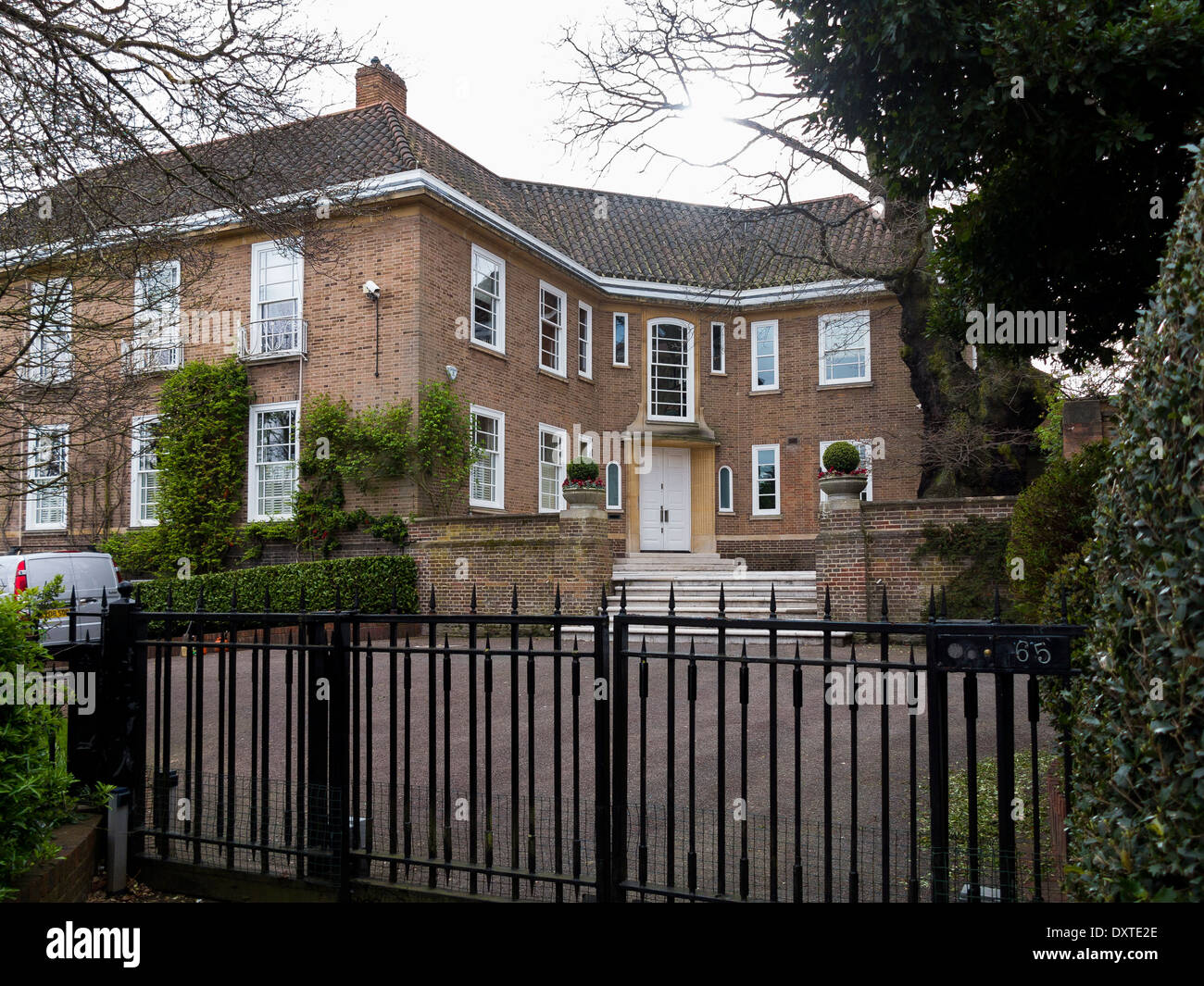 A large imposing house on Frognal, in the centre of Hampstead, London Stock Photo