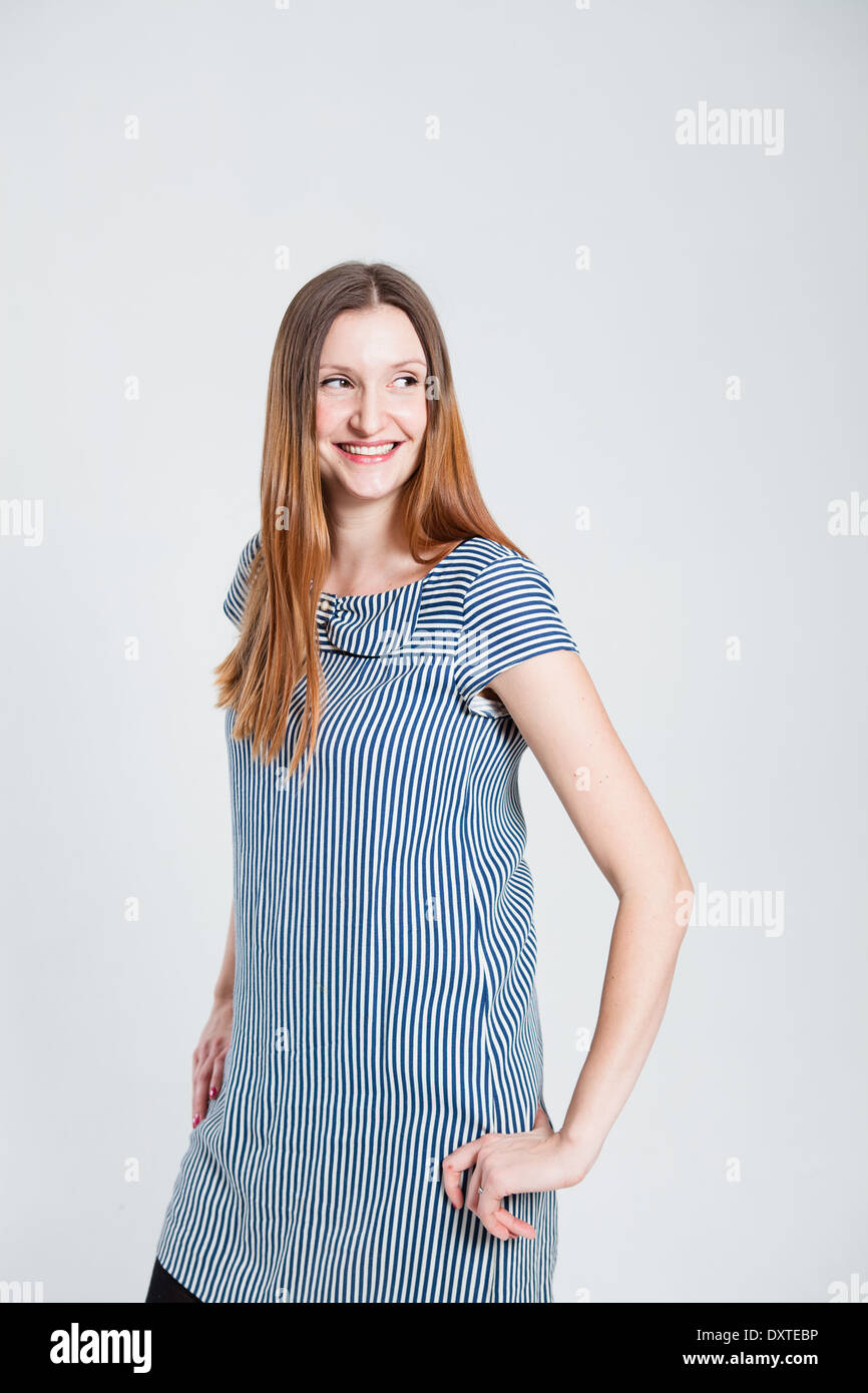 Woman joy smile hi-res stock photography and images - Alamy