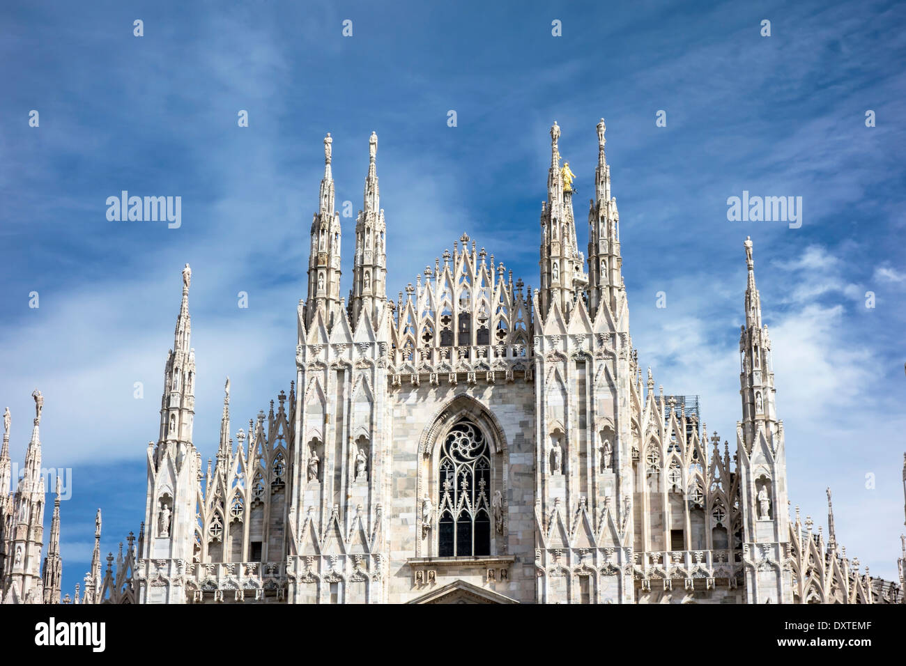 Facade of Cathedral Duomo in Milan, Italy Stock Photo