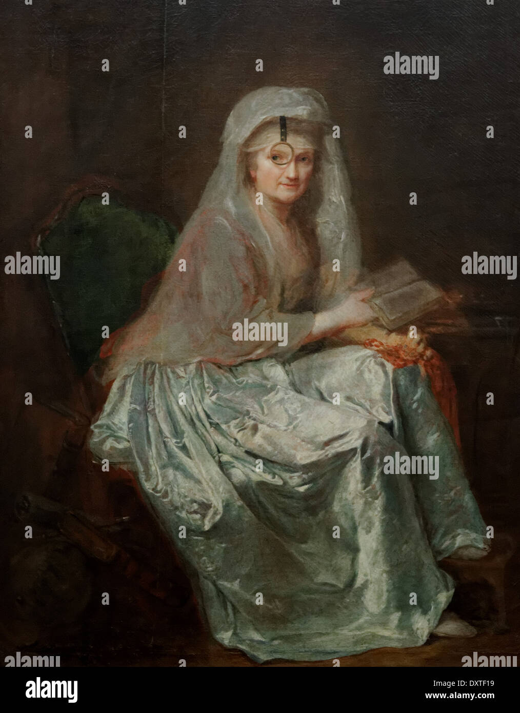 Anna Dorothea Therbush - Self-portrait probably - 1782 - XVIII th Century - German School - Gemäldegalerie - Berlin Stock Photo