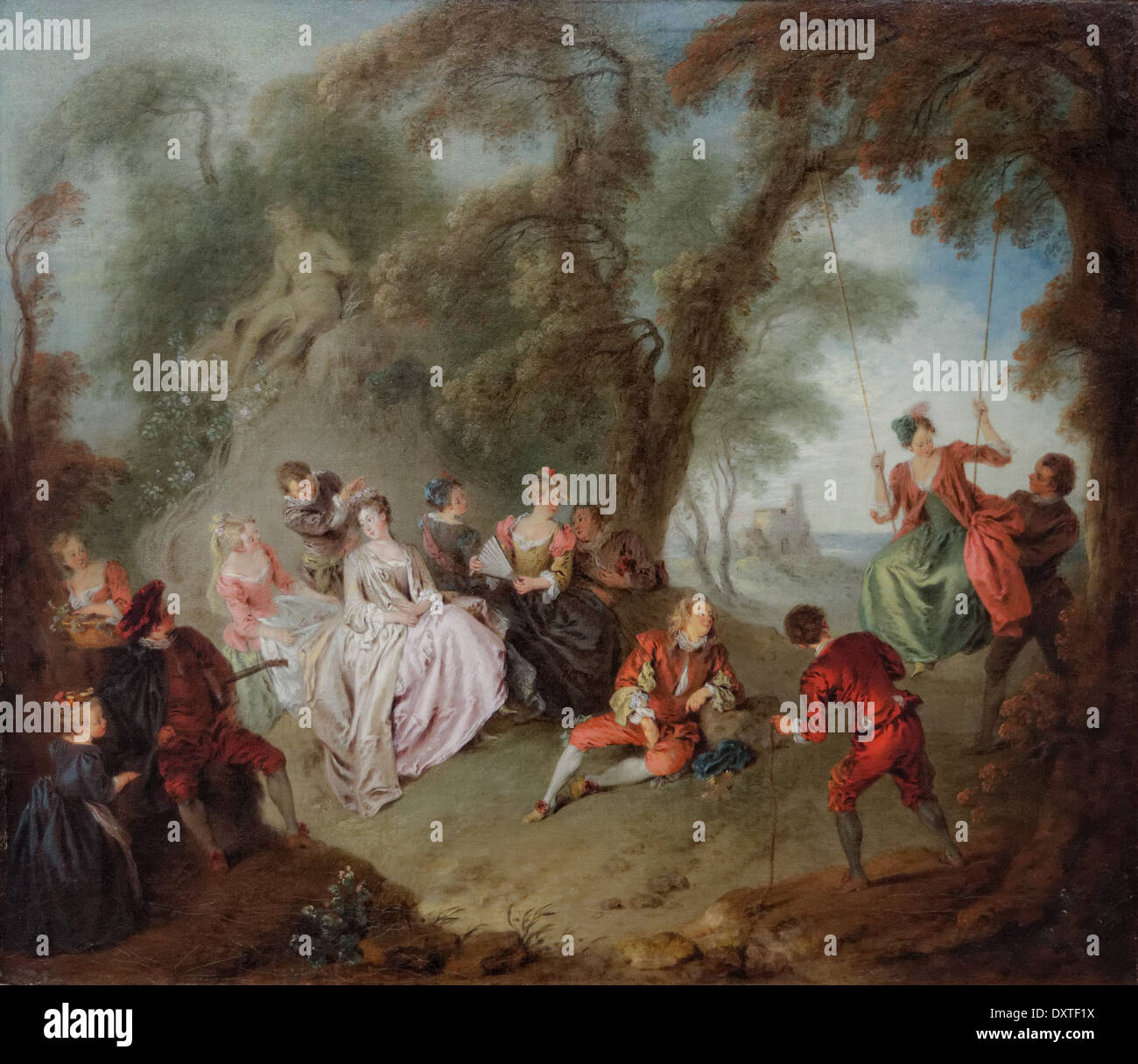 Jean-Baptiste Pater- The Swing - XVIII th Century - French School - Gemäldegalerie - Berlin Stock Photo
