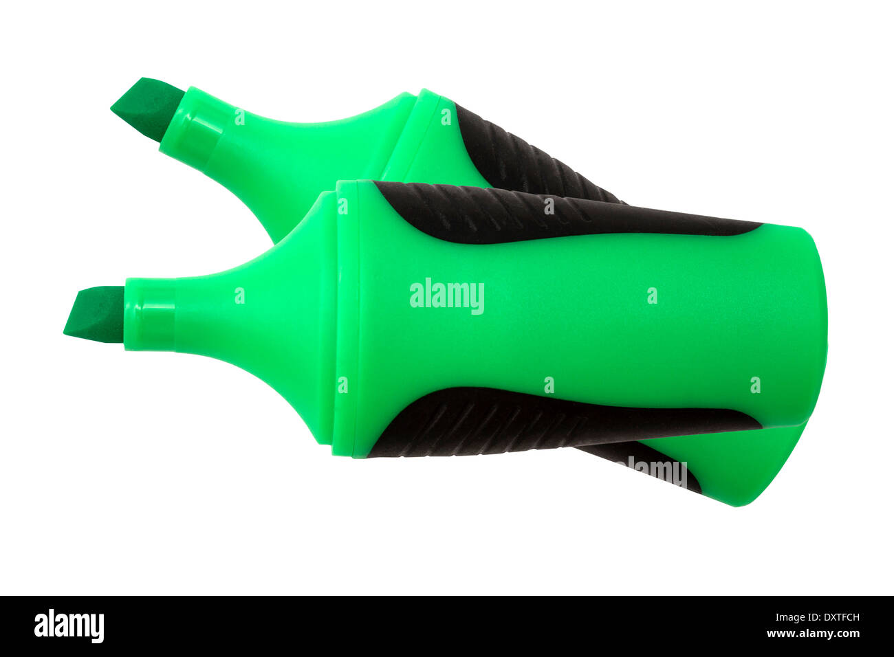 Green highlighter isolated on white background Stock Photo Alamy