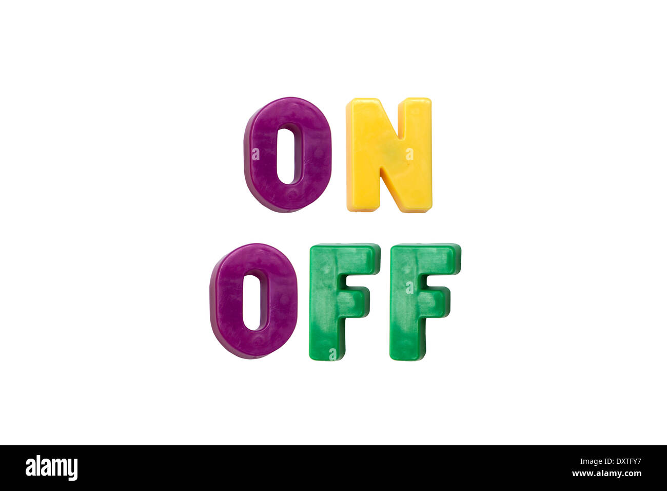 Off alphabet Cut Out Stock Images
