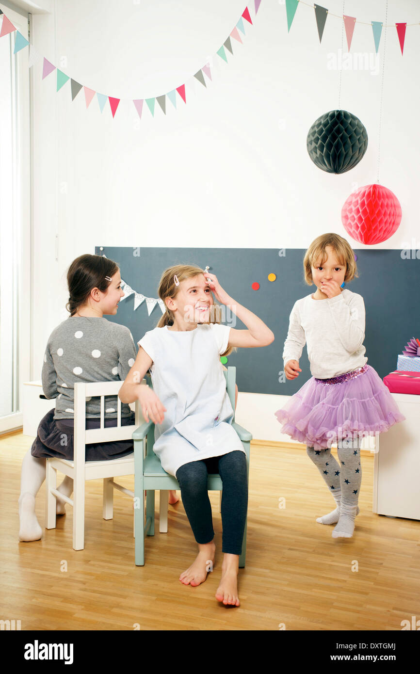 Children on birthday party playing musical chairs, Munich, Bavaria, Germany Stock Photo Alamy