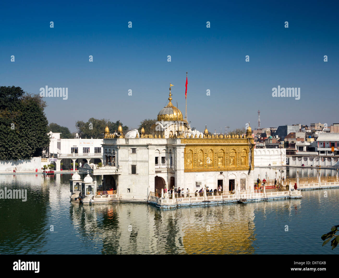 India, Punjab, Amritsar, Gole Bagh, Shree Durgiana Tirth Mandir Lakshmi Narayan Hindu Temple Stock Photo