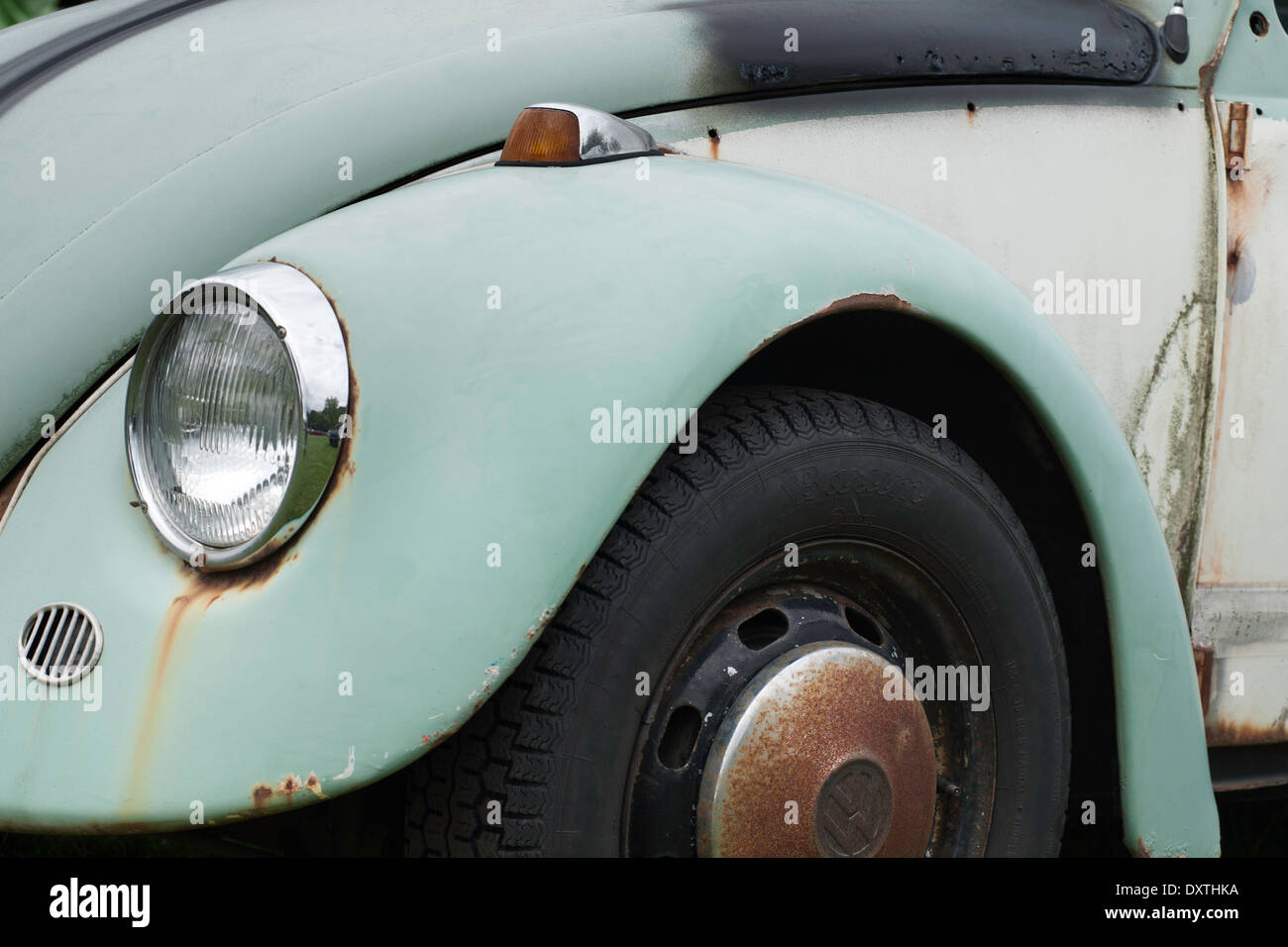 Decaying Volkswagen Beetle Stock Photo