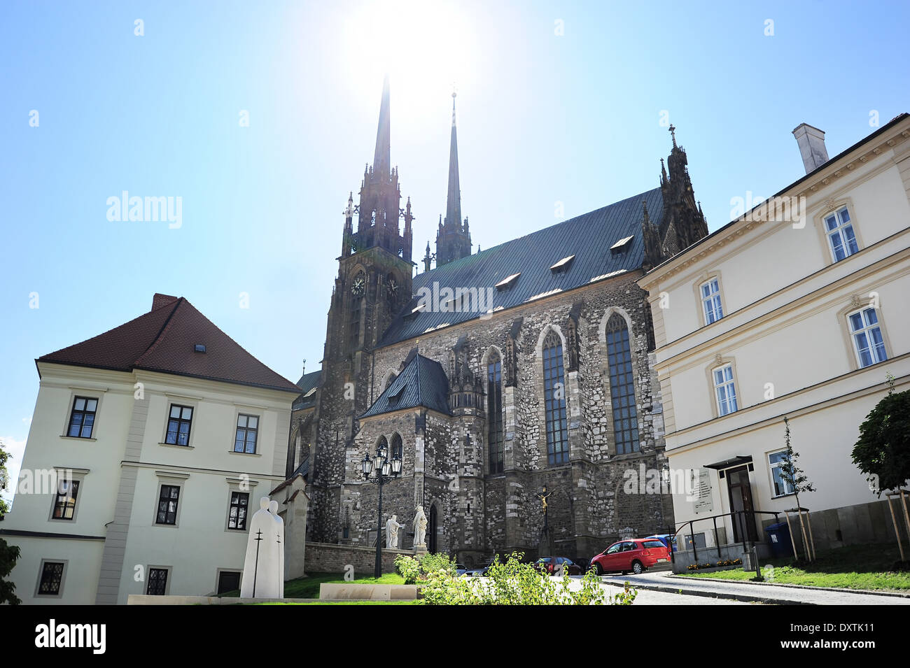 The Cathedral of St. Peter and Paul Brno (Petrov) , Czech Republic Stock Photo