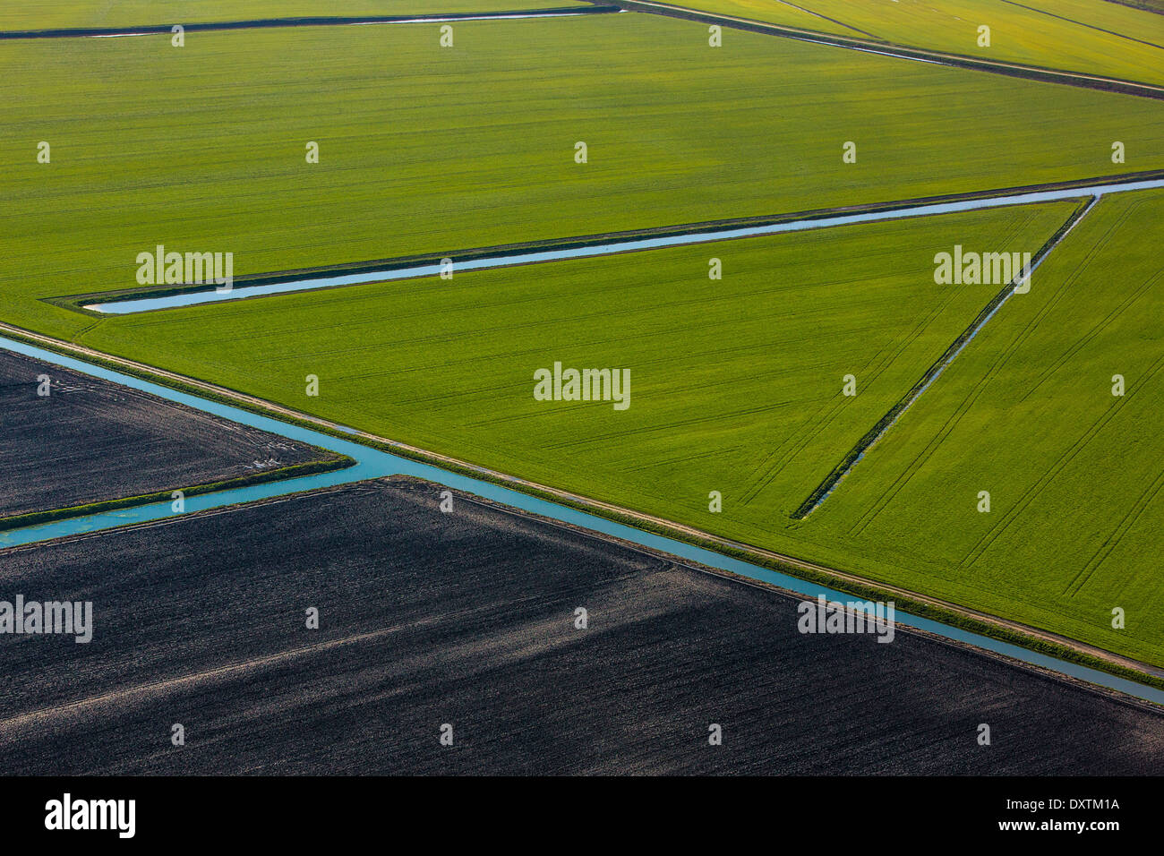 Aerial View, field landscape, Baranja, Croatia Stock Photo - Alamy