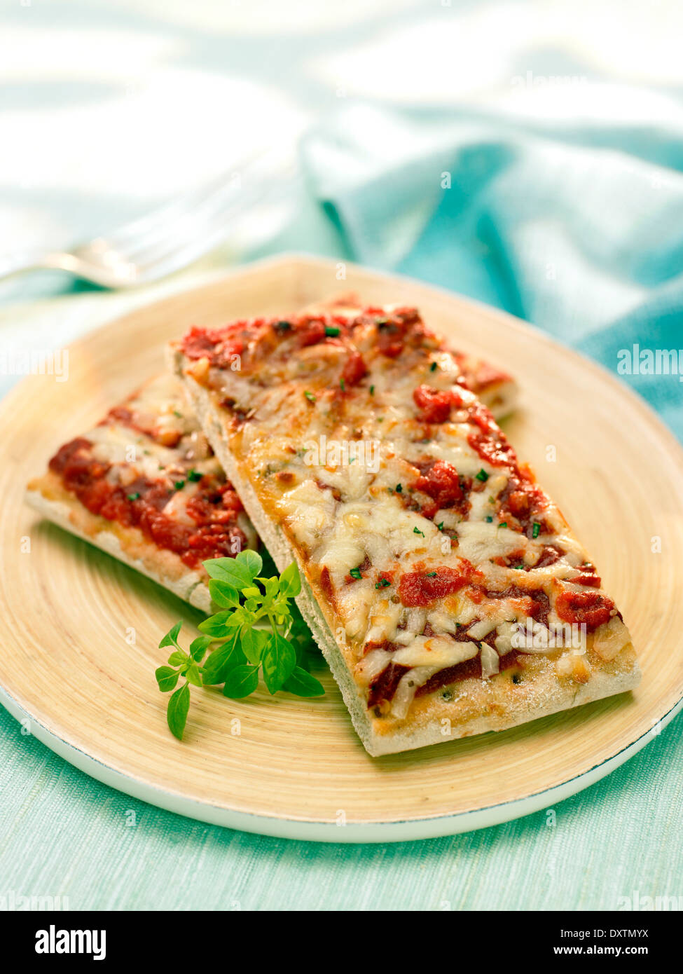 Portions of pizza Stock Photo