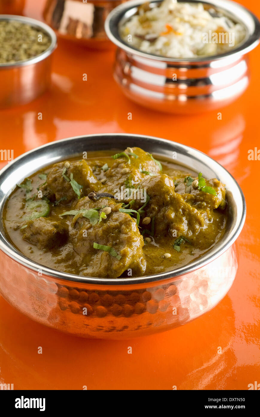 Lamb green curry Stock Photo Alamy
