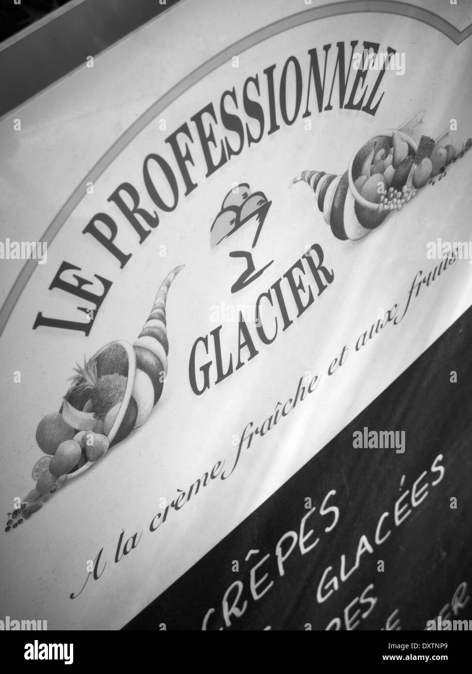 Ice cream sign Stock Photo - Alamy