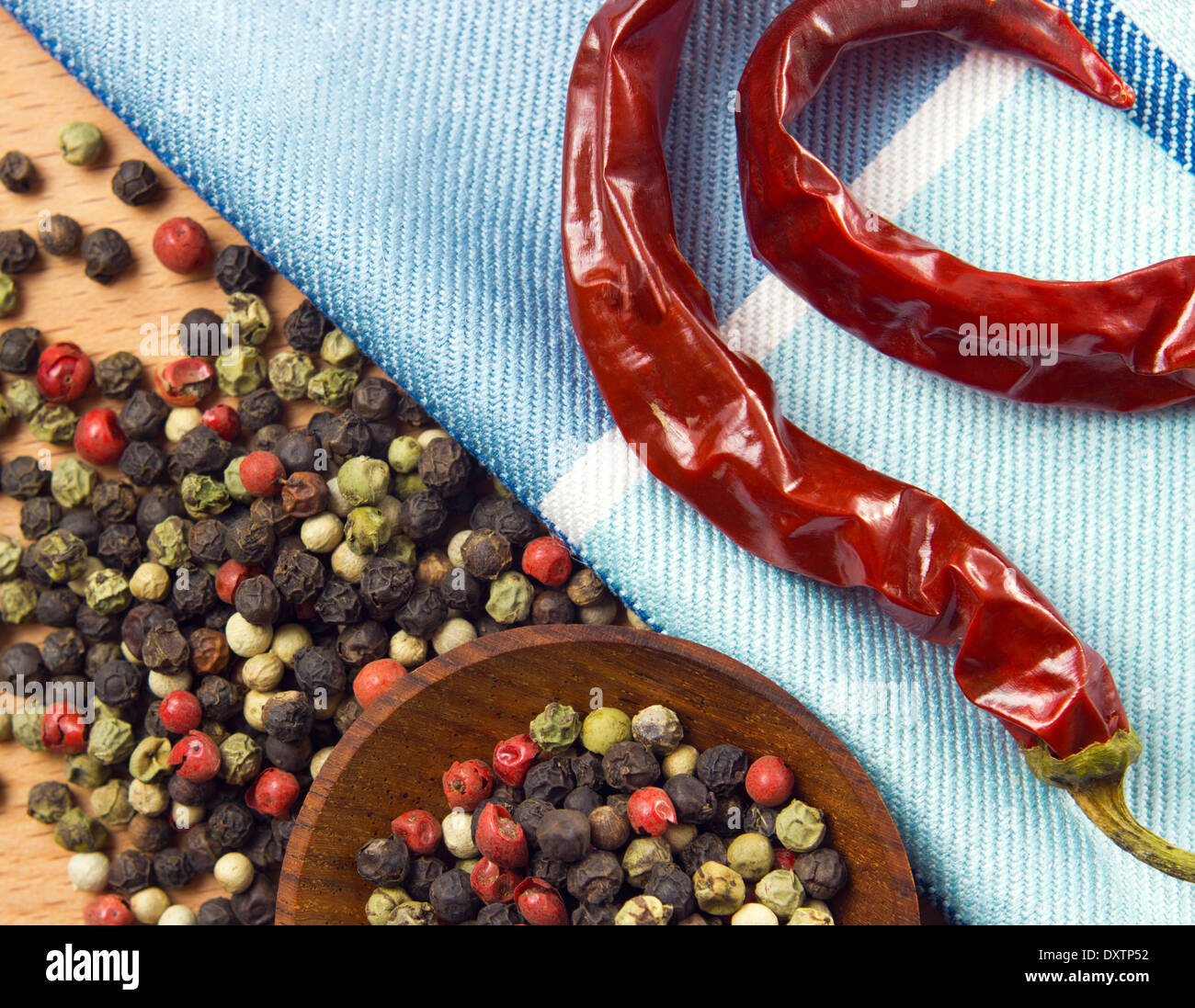 dry colorful condiments on table Stock Photo - Alamy