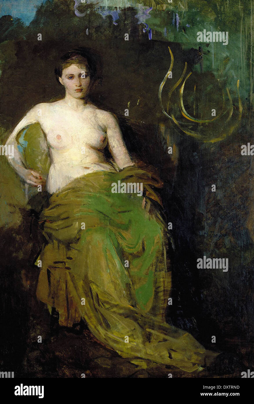 Abbott Handerson Thayer - Half Draped Figure - XIX XX th Century - American  School Stock Photo - Alamy