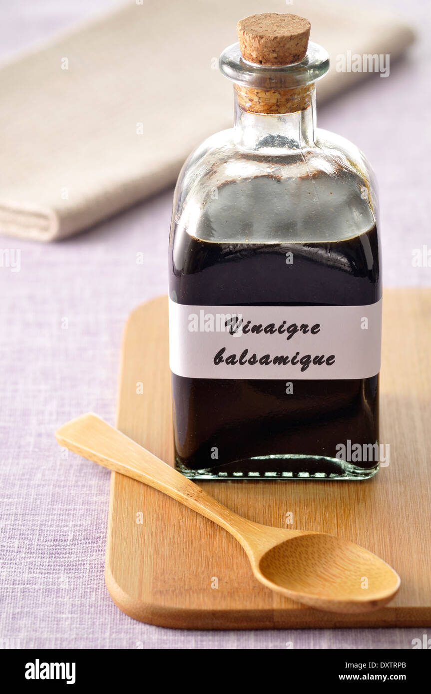 Small bottle of balsamic vinaigar Stock Photo - Alamy