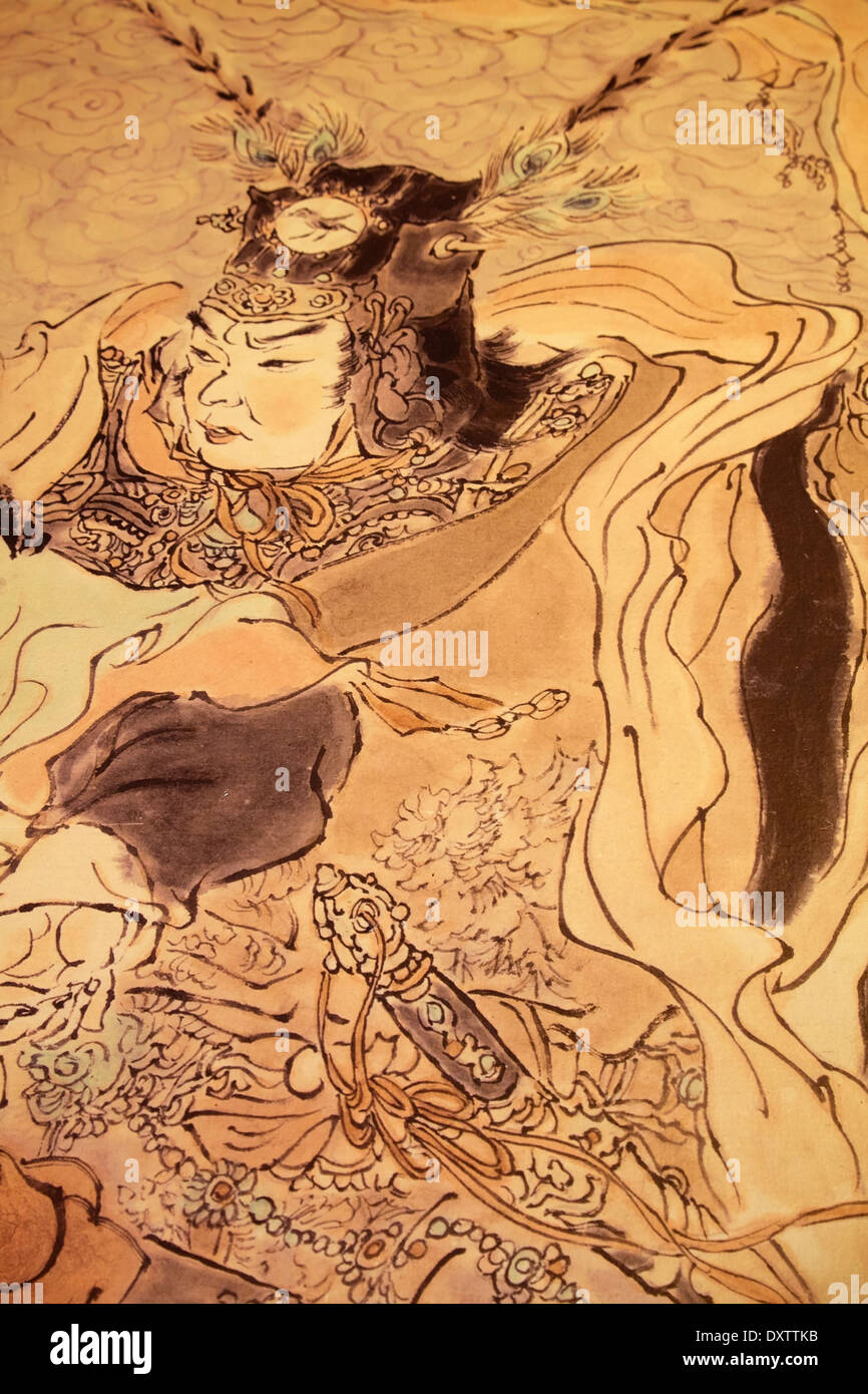 Chinese mural painting in taoist hi-res stock photography and images ...