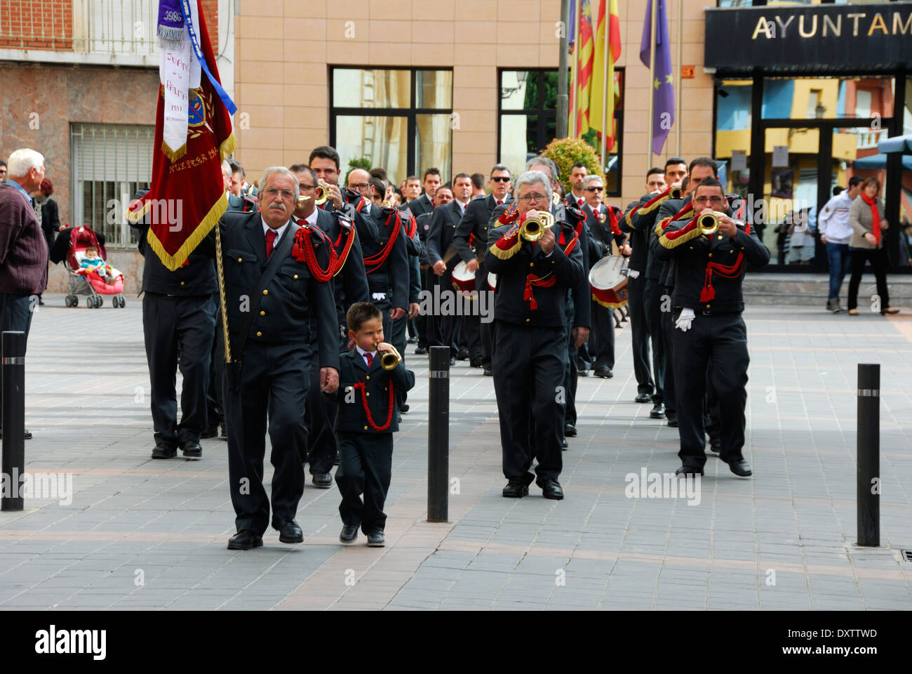 Marching band competition and parade hires stock photography and
