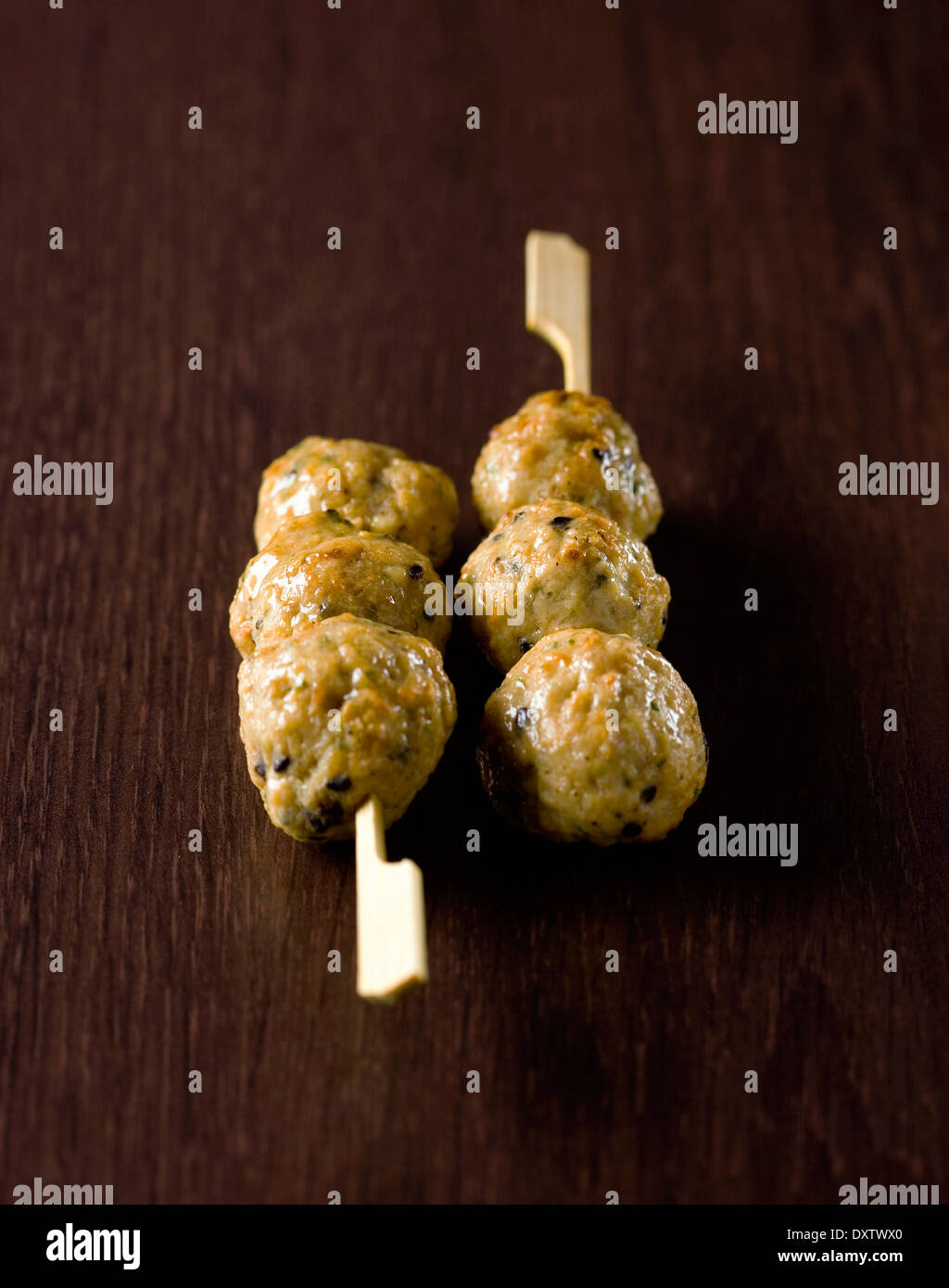 Chicken meatball Yakitori Stock Photo Alamy