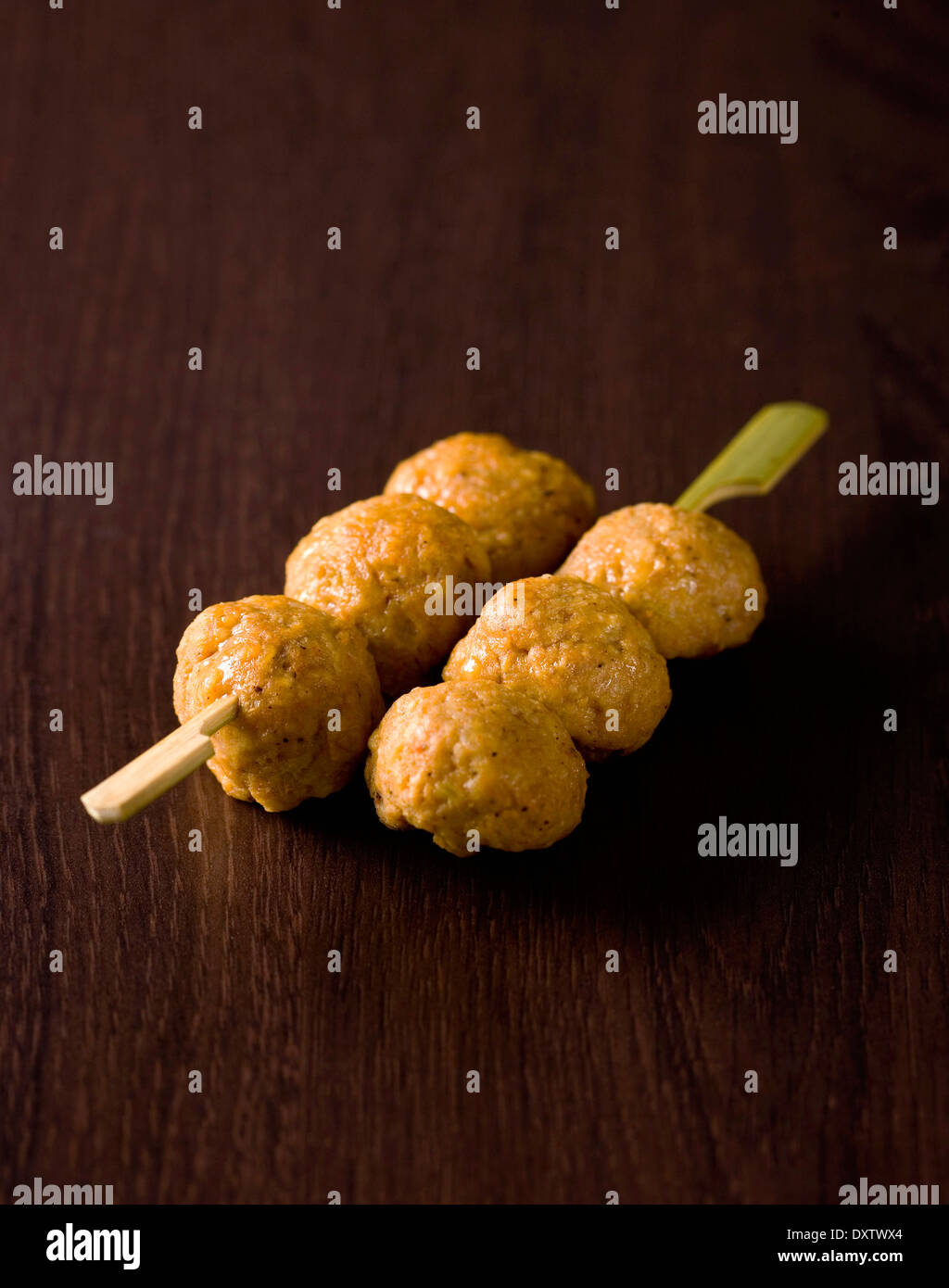 Chicken meatball Yakitori Stock Photo Alamy