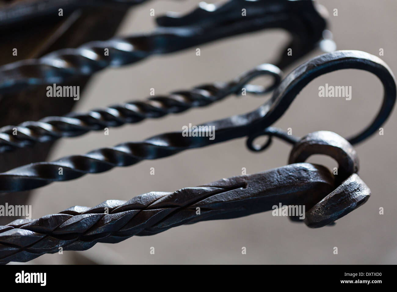 Objects made from iron by blacksmith Stock Photo Alamy