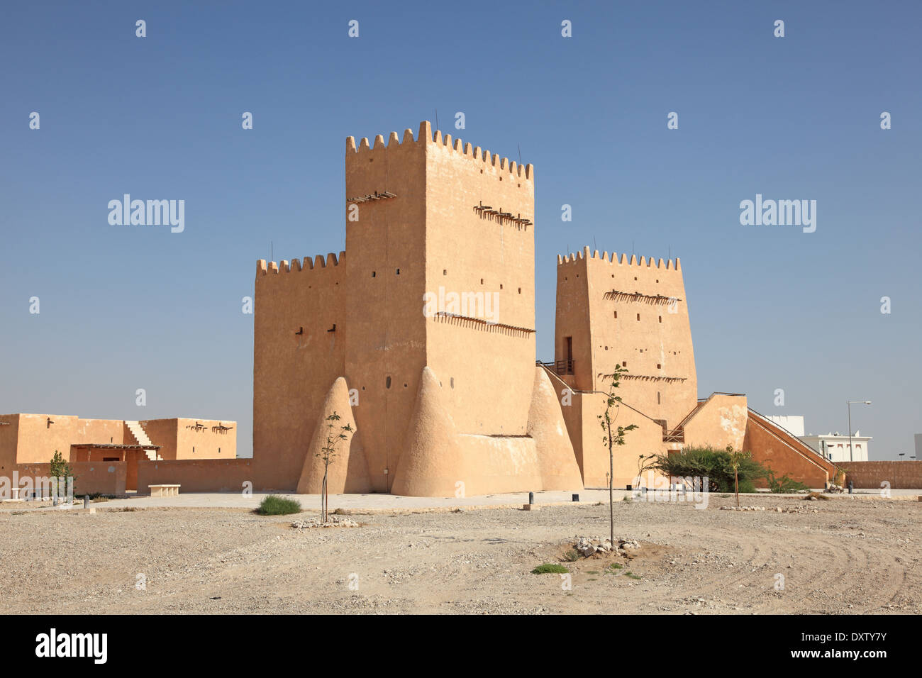 The historic Barzan Tower in Doha, Qatar, Middle East Stock Photo