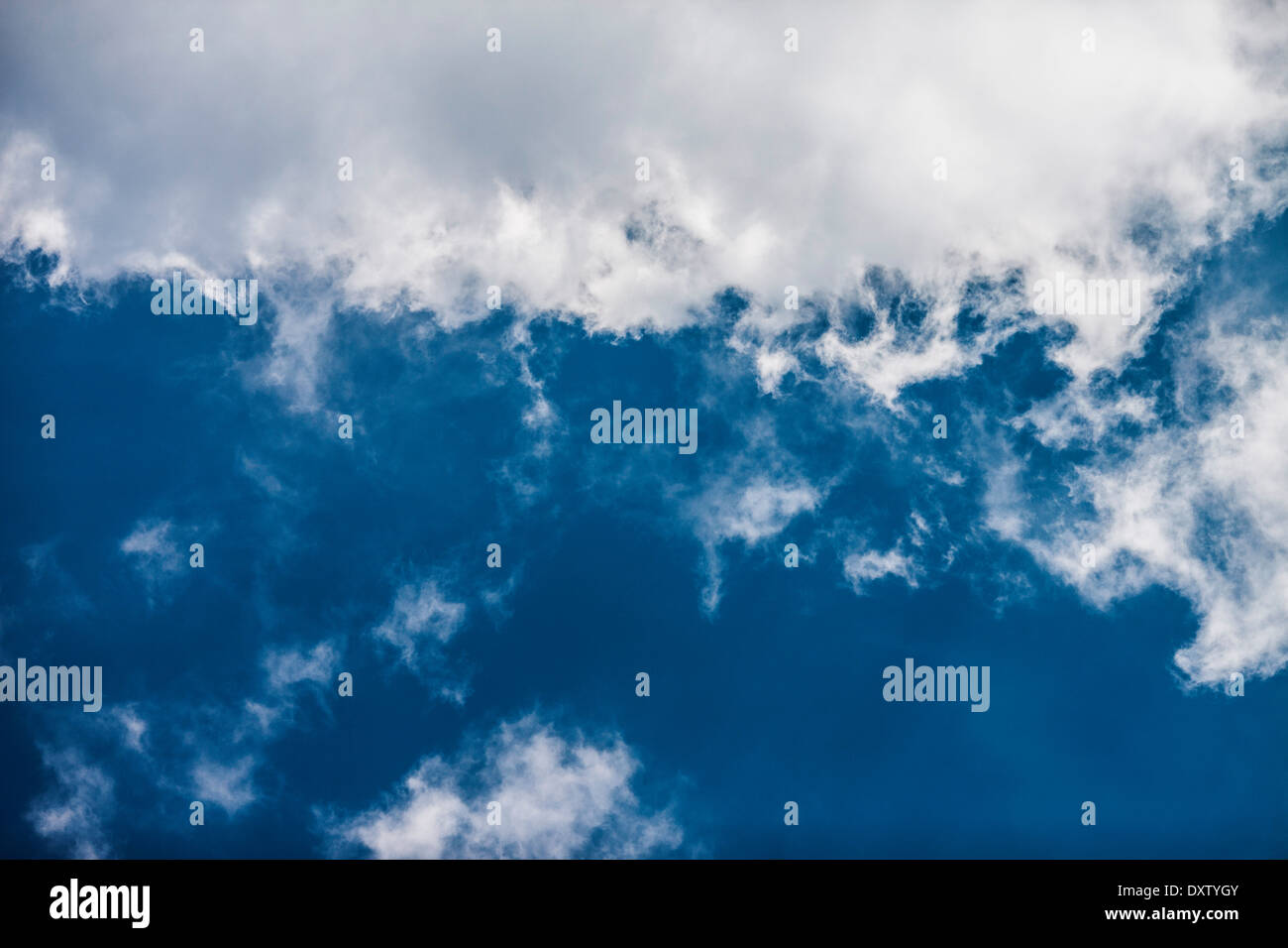 White clouds and blue sky Stock Photo Alamy