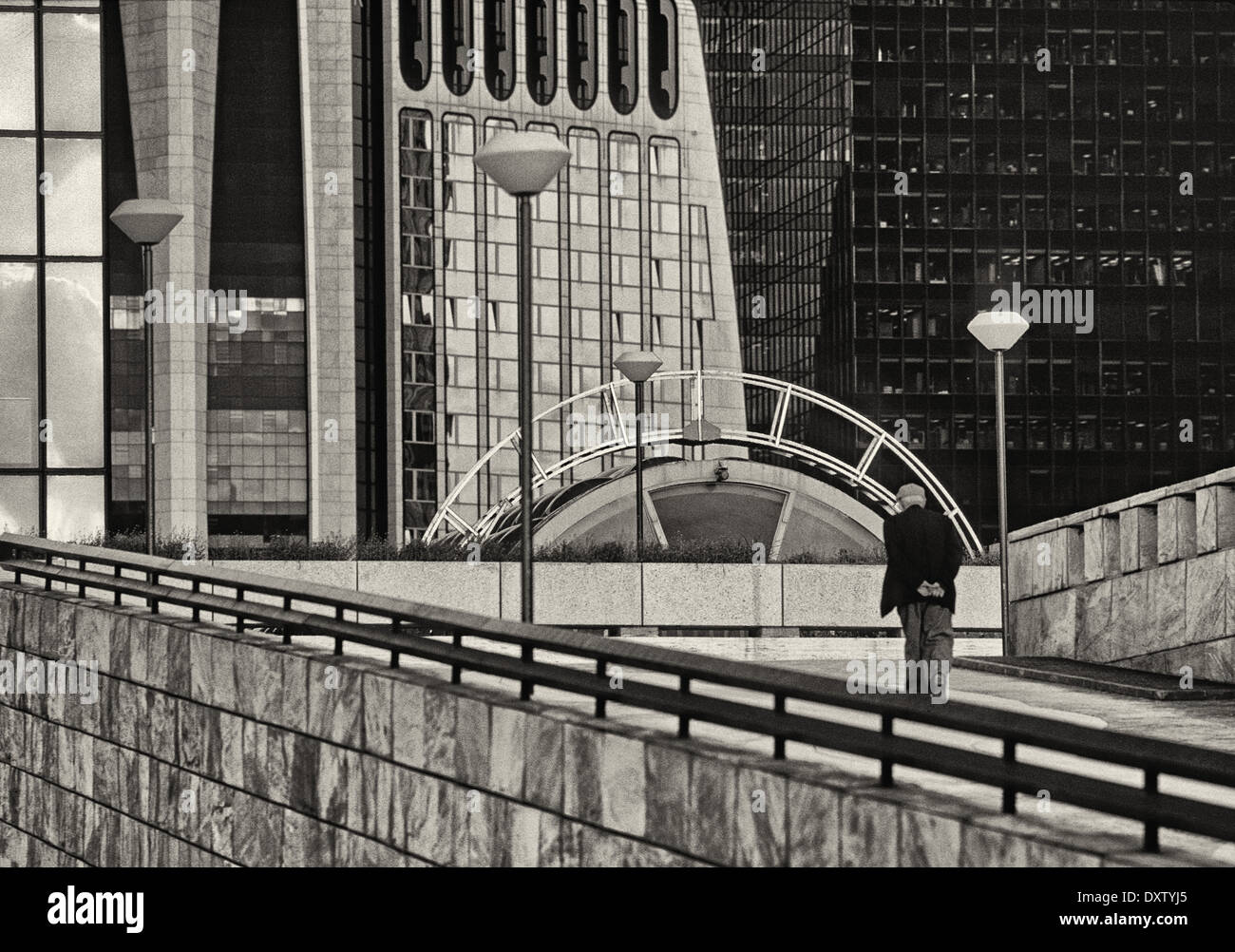 La Défense business area in Paris, 1984 Stock Photo