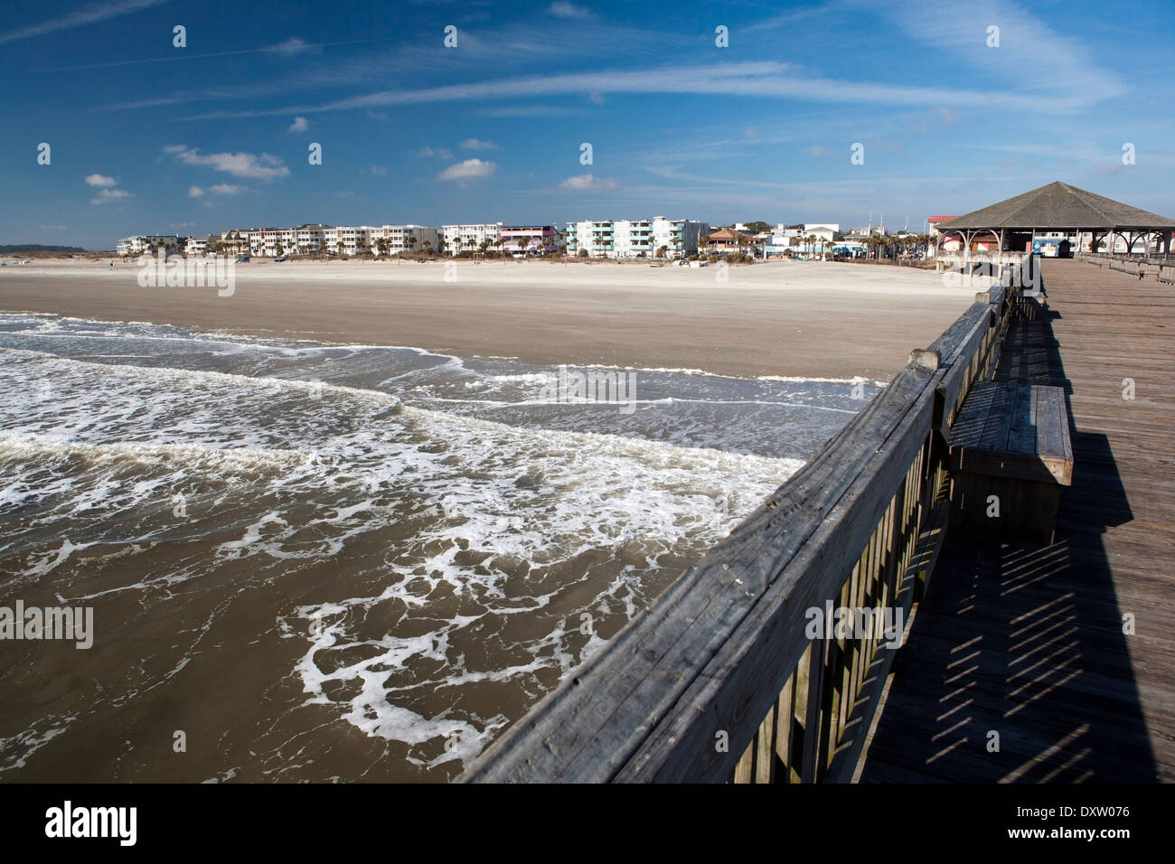 View from Tybee Island Pier Tybee Island, USA Stock Photo Alamy