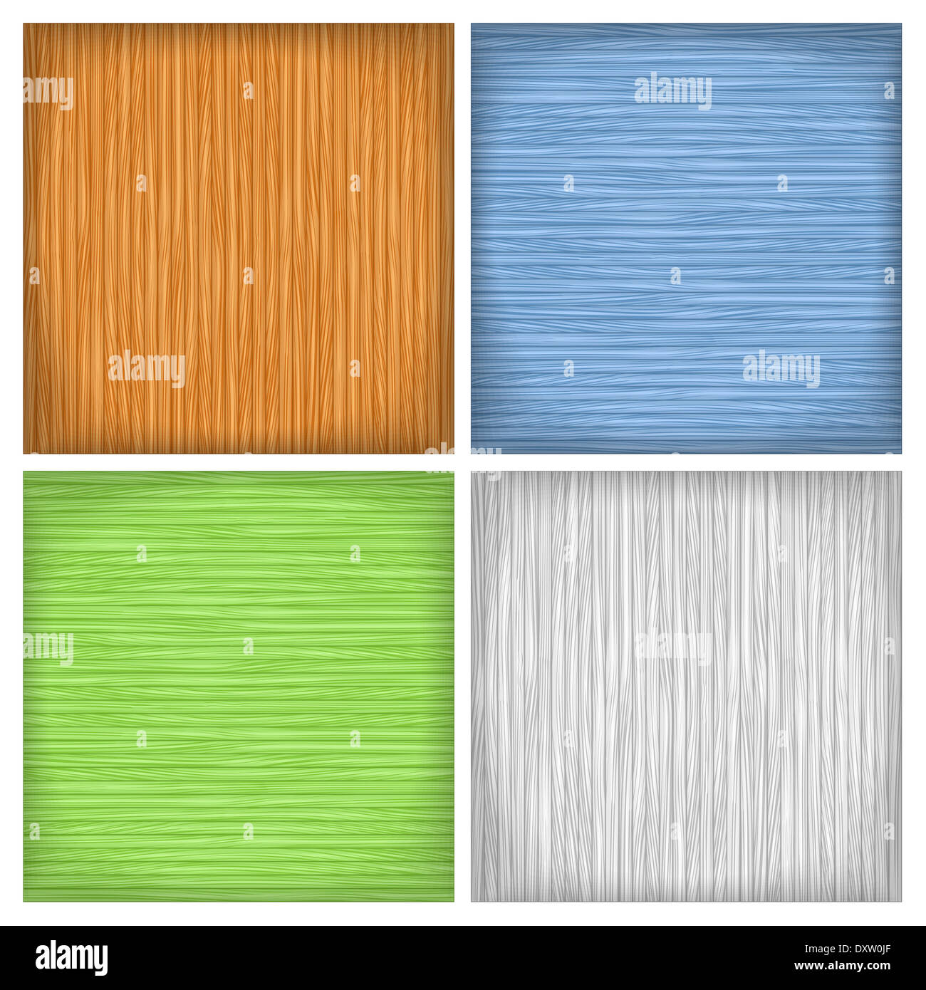 Set of four colored wood background Stock Photo