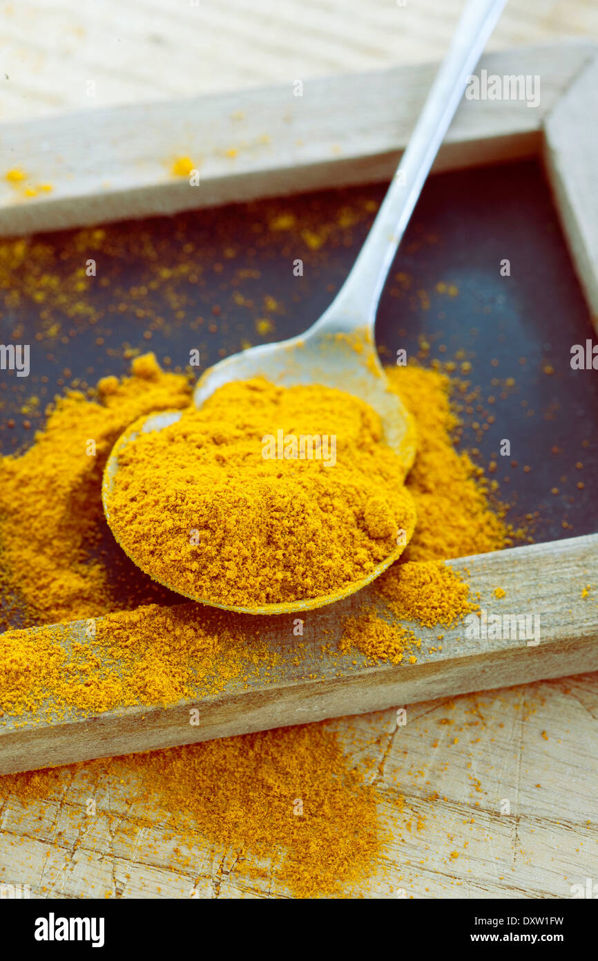 Curry powder Stock Photo