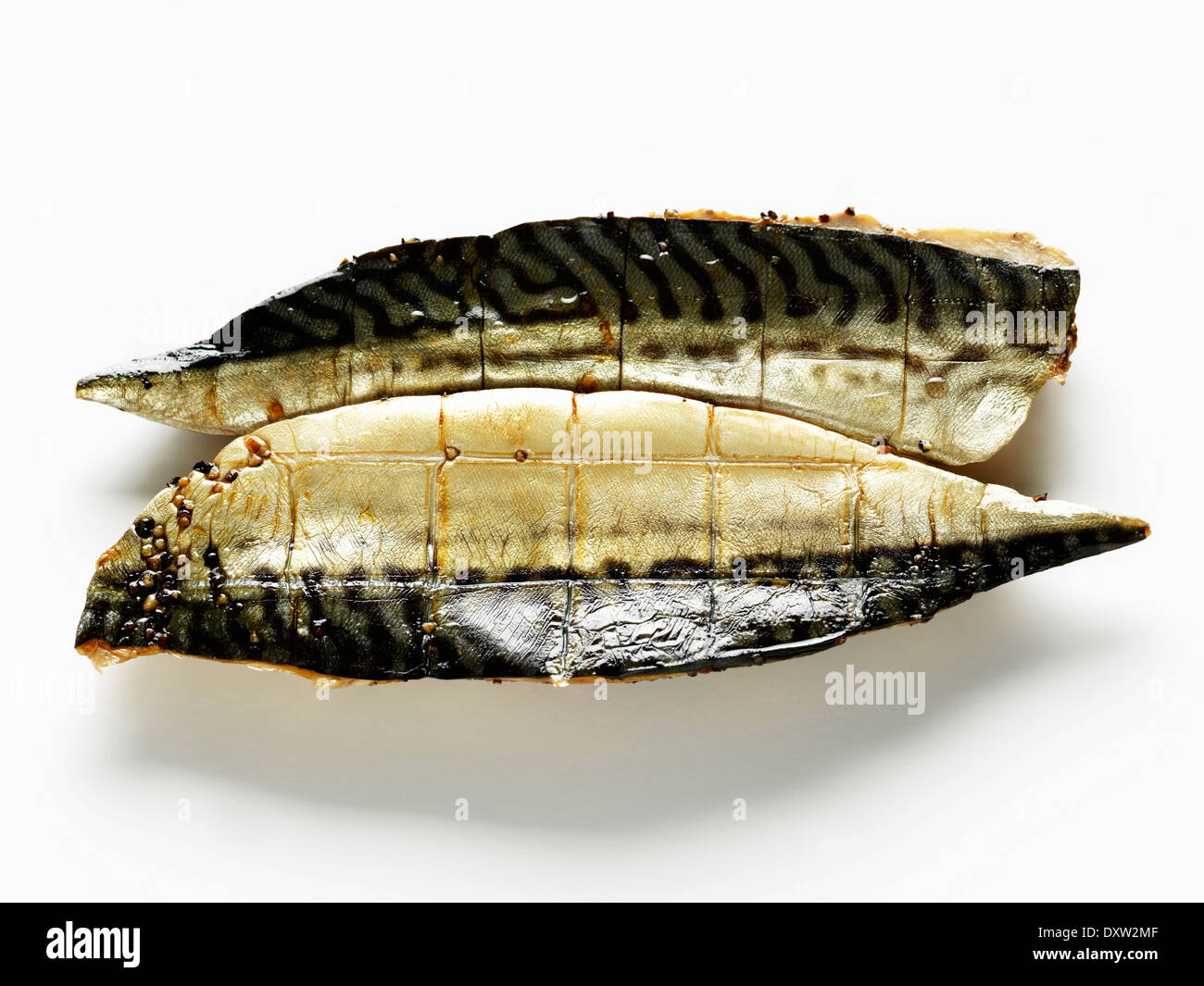 Grilled marinated mackerels Stock Photo