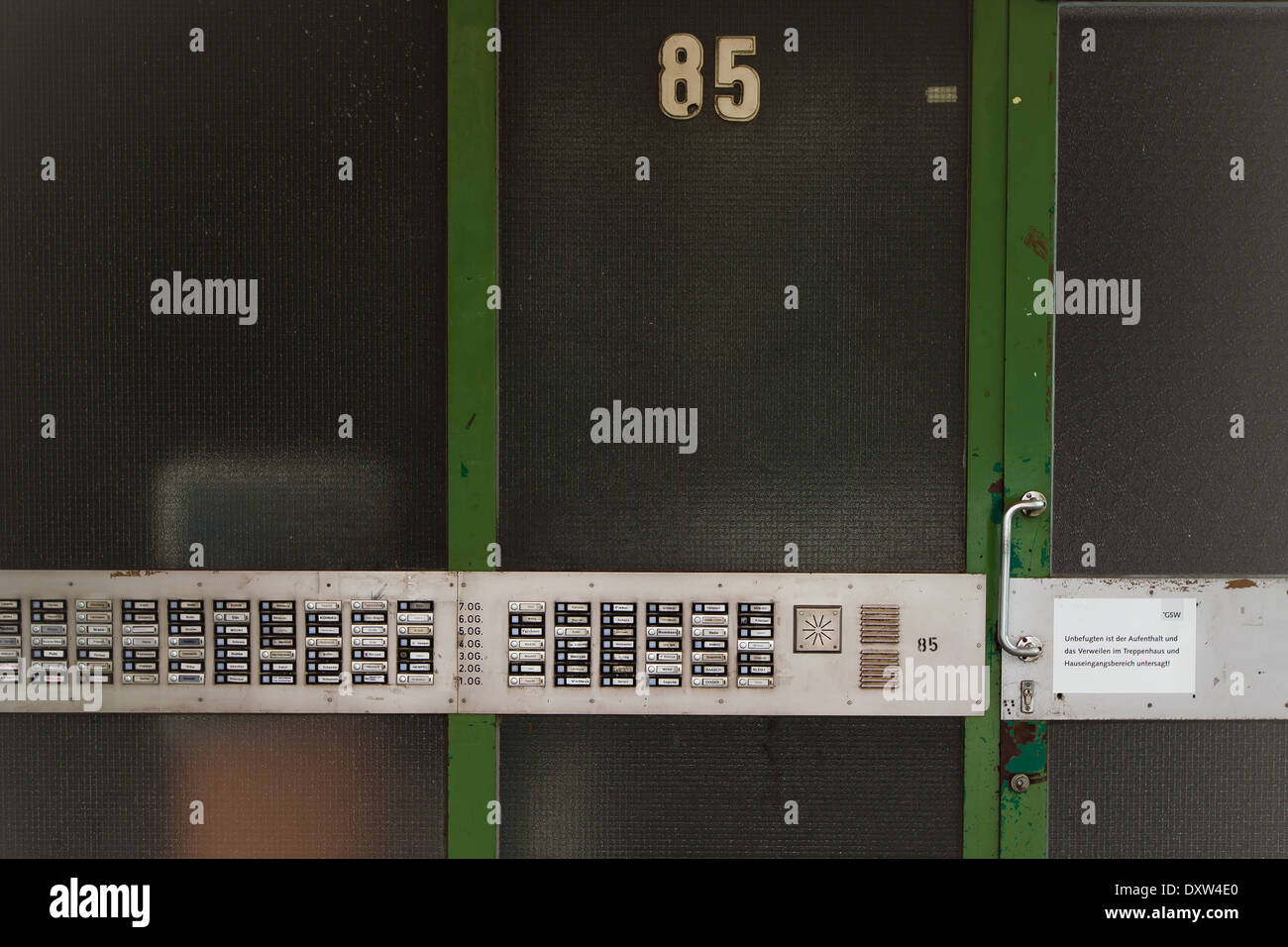 Doorbell Panel High Resolution Stock Photography and Images Alamy