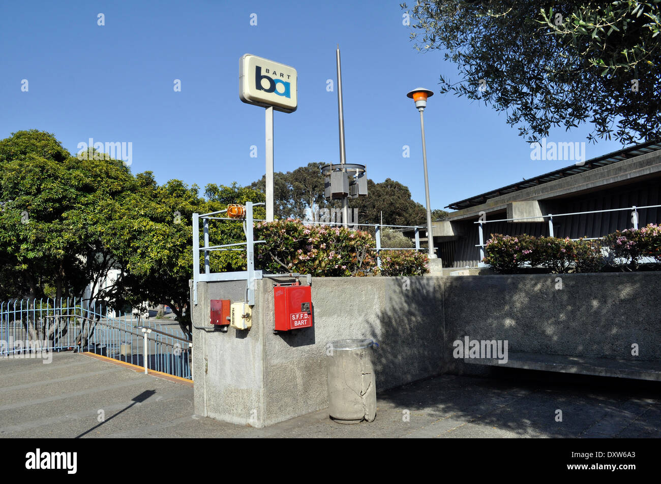 Glen Park BART station Stock Photo Alamy