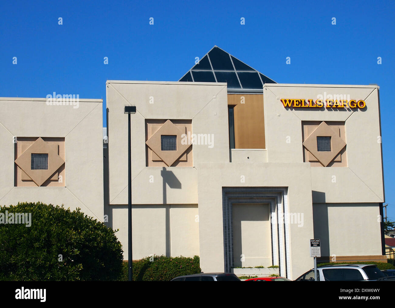 Wells Fargo Bank branch in San Francisco, California, USA, Stock Photo