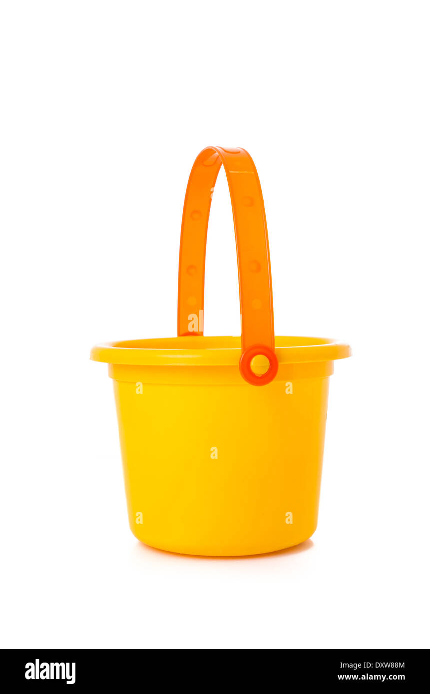 Beach Toy Sand bucket isolated Stock Photo Alamy