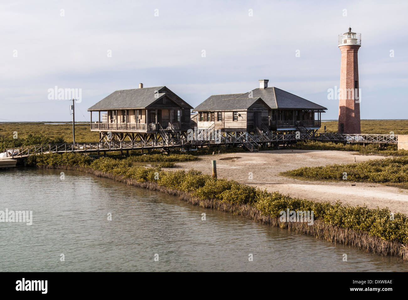Aransas Pass Lighthouse, also known as Lydia Ann Lighthouse, in Aransas