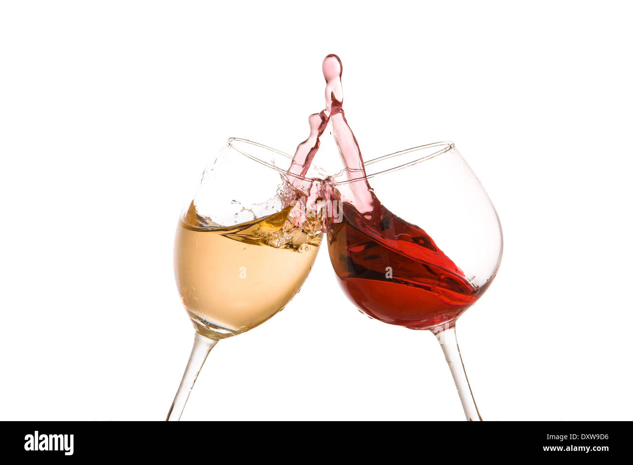 wine glass toast on a white background Stock Photo Alamy