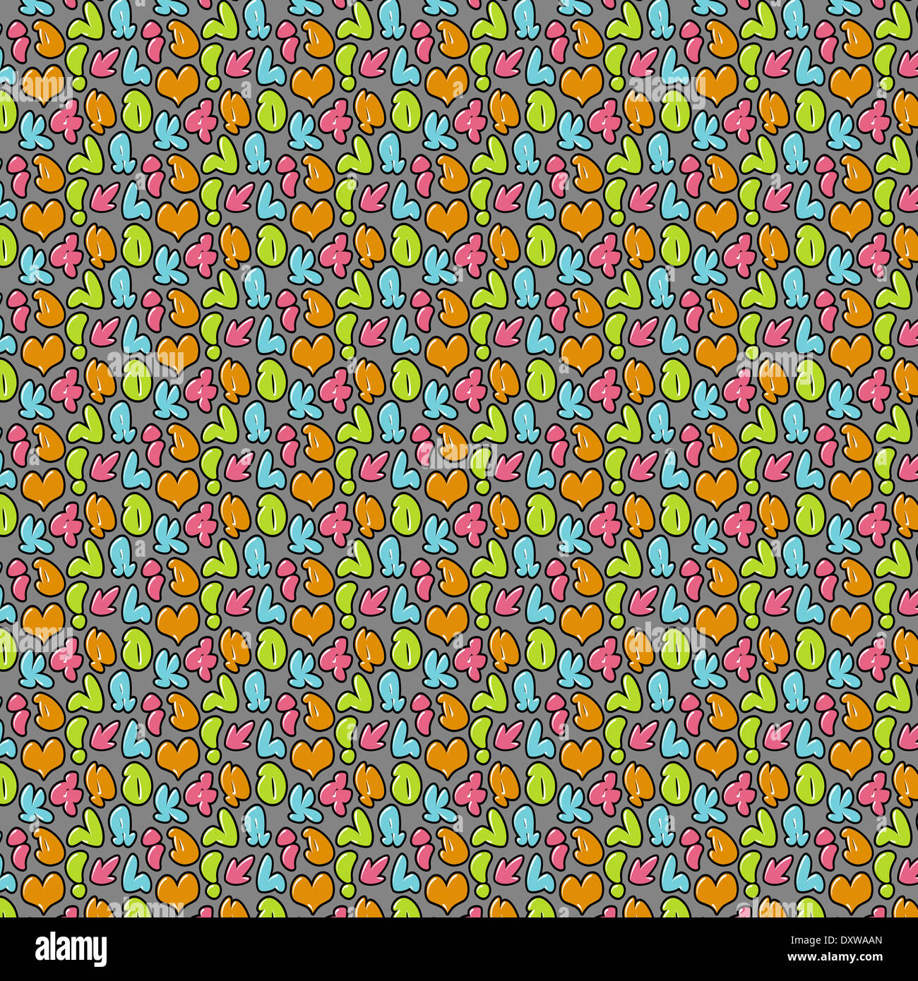 Pattern With Font seamless graffiti font pattern texture backdrop Stock Photo - Alamy