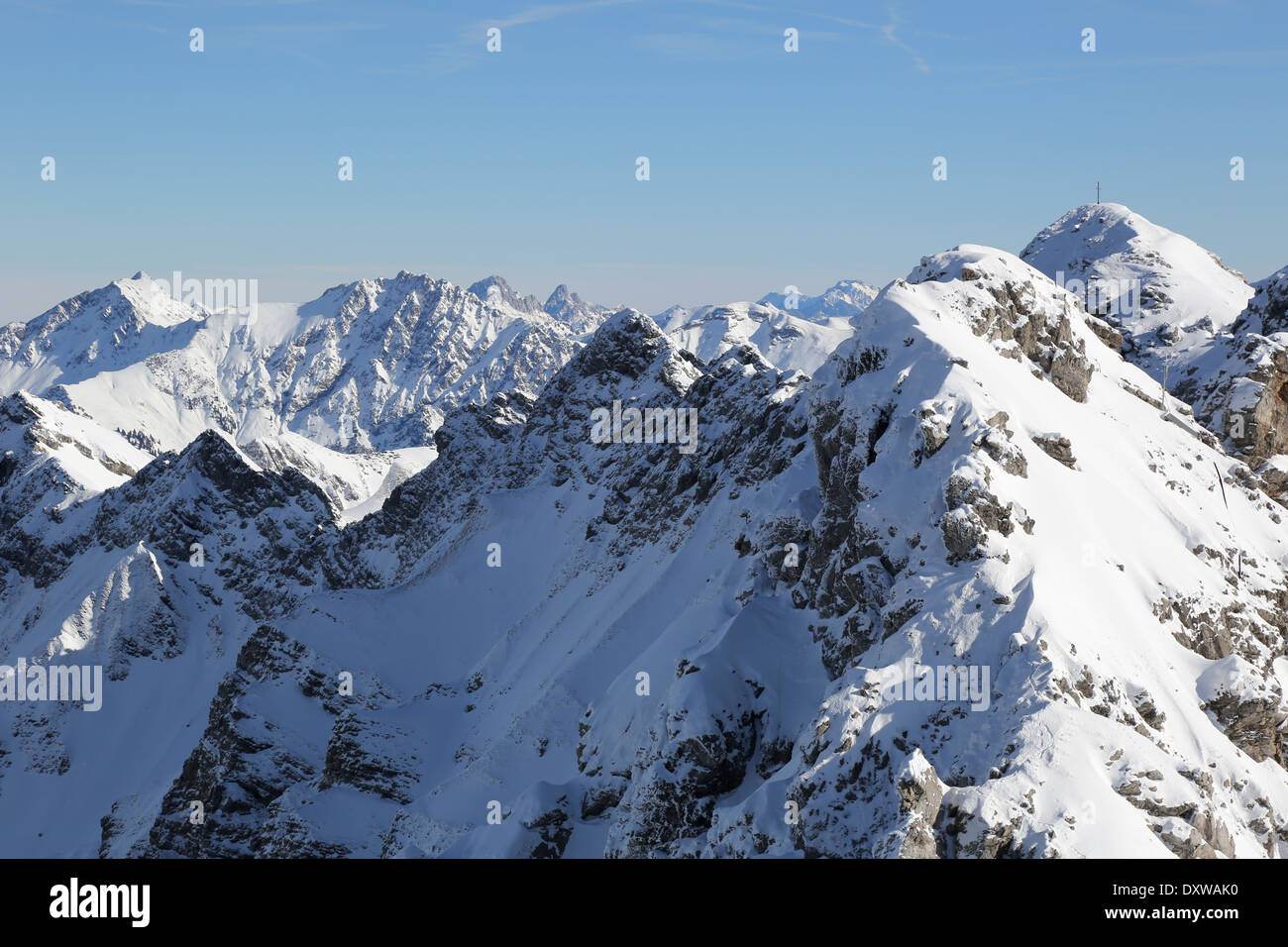 Winter snow mountains landscape hi-res stock photography and images - Alamy