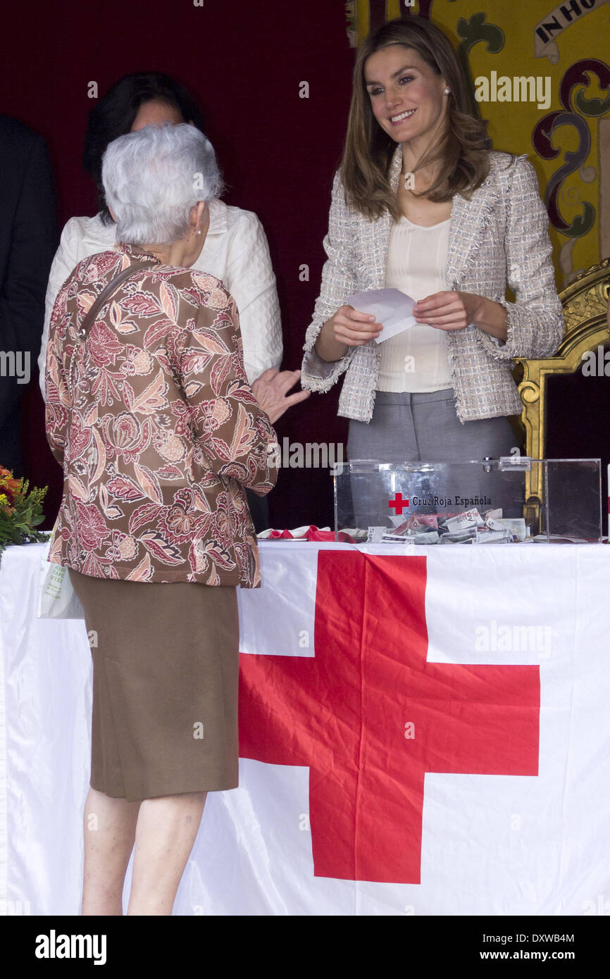 Princess Letizia of Spain attends Red Cross Fundraising Day in the