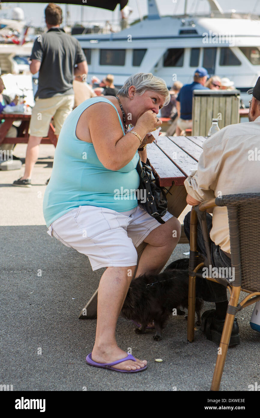 Woman older fat hi-res stock photography and images - Alamy