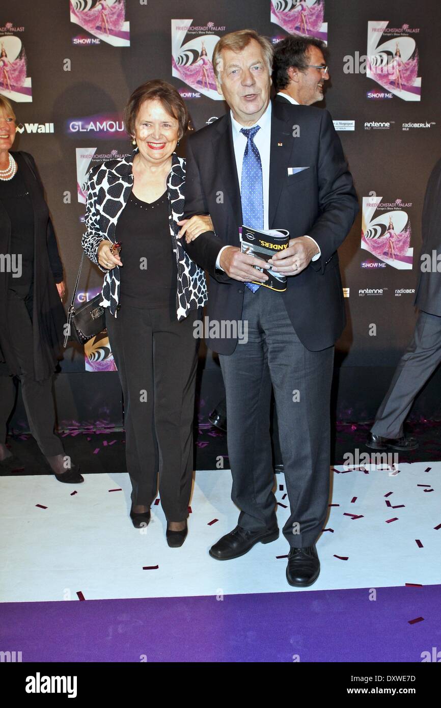 Eberhardt Diepgen and his wife Monika at the world premiere of 'Show Me' at Friedrichstadtpalast in Mitte. Where: Berlin Germany When: 18 Oct 2012 Stock Photo